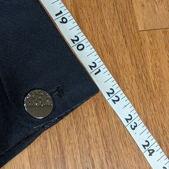 Chico’s Floral Drama Long Jacket Coat Black White Print Size 2 (12/14) - Picture 9 of 13